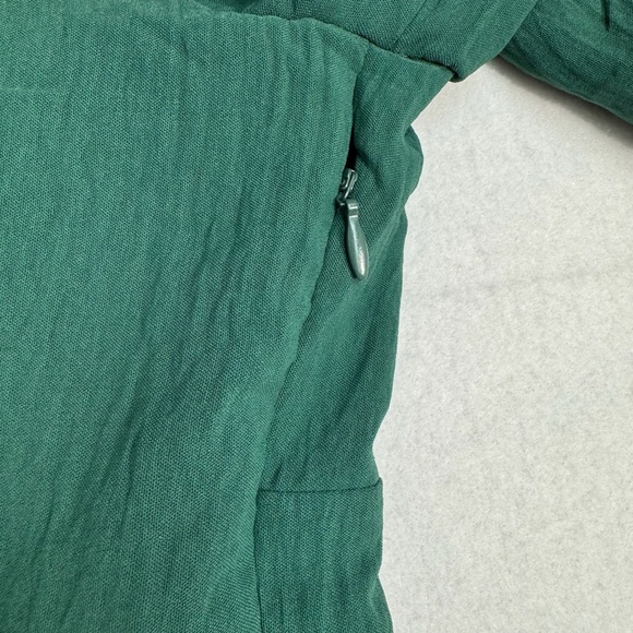 Dokotoo Off Shoulder Short Sleeve Mini Dress Women Size XL Green Smocked Tie NWT - Picture 10 of 12